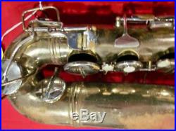 Used Vintage Conn 16M professional Tenor Saxophone made in the USA withcase AS-IS