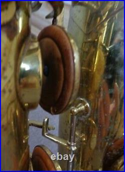 Used circa 1948 King Zephyr Baritone Saxophone withCase and Neck
