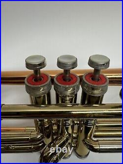 VINTAGE 1969 Conn Director USA Trumpet with Copper Shooting Stars Bell + Extras