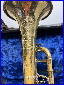 VINTAGE F. Besson Brevete Bb Trumpet #SGDG 1939 Made in France