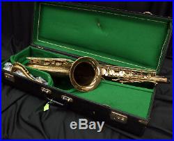 VINTAGE KEILWERTH THE NEW KING Bb TENOR SAX ORIGINAL LACQUER PLAYS GREAT