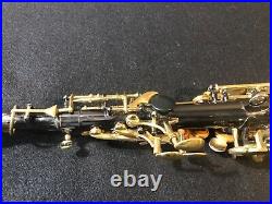 VINTAGE Keilwerth SX90 II soprano saxophone. Rare black nickel/gold keys. BEAUTY