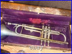 Victory Silver Brass Trumpet With Case