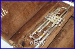 Vincent Bach Stradivarius 37 ML Silver Trumpet with Case mouthpiece