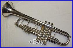 Vincent Bach Stradivarius 37 ML Silver Trumpet with Case mouthpiece