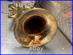 Vintage 1912 Holton Couturier Cornet. Ready to play. Gold plated Free Shipping