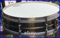 Vintage, 1920's BLACK BEAUTY, DELUXE SNARE DRUM BY LUDWIG 4x14