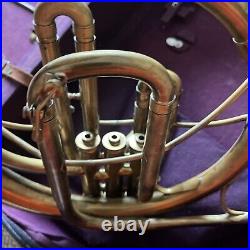 Vintage 1928 Pan American French Horn Mellophone With Original Case