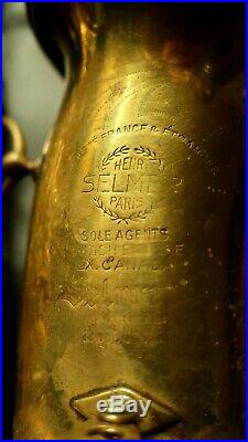 Vintage 1930'S Selmer balanced action alto saxophone