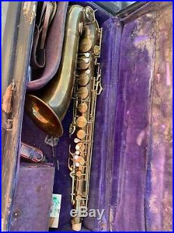 Vintage 1935-1940 Conn Tenor Saxophone 10M Naked Lady
