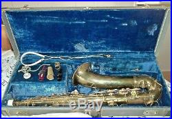 Vintage 1949 Conn 10m Naked Lady Tenor Sax Saxophone With Case Excellent