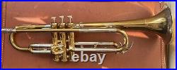 Vintage 1950s Getzen Super Deluxe Tone Balanced Pro Trumpet Beautiful Horn