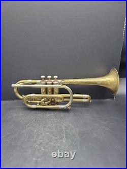 Vintage 1951 Getzen 80 Cornet Mother of Pearl Inlay Elkhorn