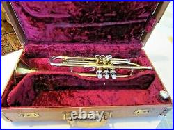 Vintage 1953 C. G. Conn 22B Trumpet With Case, Excellent Instrument