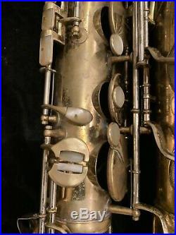 Vintage 1953 KING Super-20 Tenor Sax with Matching Sterling Silver Neck and Case