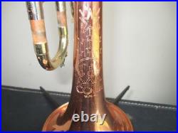 Vintage 1958 Conn Director USA Copper Bell Shooting Stars Trumpet With Case #4 MP