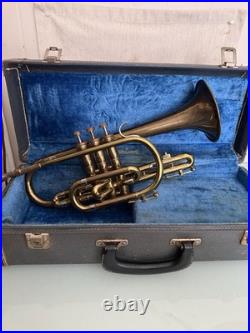 Vintage 1958 Olds Ambassador Brass Trumpet / Coronet With Original Case NICE