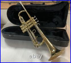 Vintage #644537 Western Germany Trumpet With Hard Case & Mouth Piece (sh)