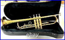 Vintage #644537 Western Germany Trumpet With Hard Case & Mouth Piece (sh)