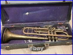 Vintage A. K. Huttl Graslitz Trumpet 1900's Pre