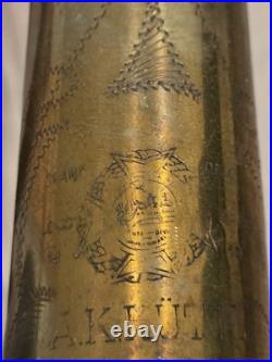 Vintage A. K. Huttl Graslitz Trumpet 1900's Pre