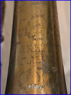 Vintage A. K. Huttl Graslitz Trumpet 1900's Pre
