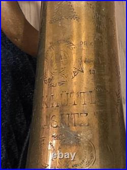 Vintage A. K. Huttl Graslitz Trumpet 1900's Pre