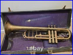 Vintage A. K. Huttl Graslitz Trumpet 1900's Pre