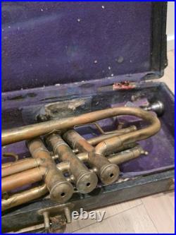 Vintage A. K. Huttl Graslitz Trumpet 1900's Pre