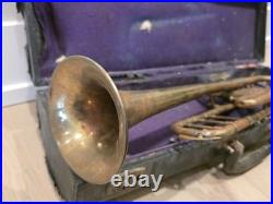Vintage A. K. Huttl Graslitz Trumpet 1900's Pre