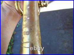 Vintage BESSON 2 20 BRASS TRUMPET COLLEGIATE BY HOLTON MOUTHPIECE Made England