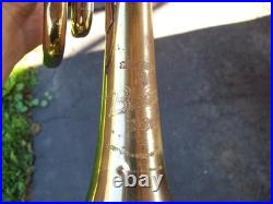 Vintage BESSON 2 20 BRASS TRUMPET COLLEGIATE BY HOLTON MOUTHPIECE Made England
