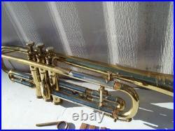 Vintage BESSON 2 20 BRASS TRUMPET COLLEGIATE BY HOLTON MOUTHPIECE Made England