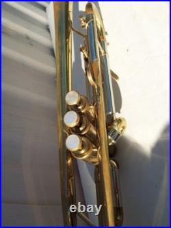 Vintage BESSON 2 20 BRASS TRUMPET COLLEGIATE BY HOLTON MOUTHPIECE Made England