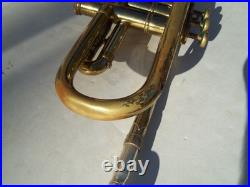 Vintage BESSON 2 20 BRASS TRUMPET COLLEGIATE BY HOLTON MOUTHPIECE Made England
