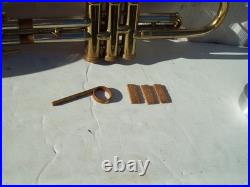 Vintage BESSON 2 20 BRASS TRUMPET COLLEGIATE BY HOLTON MOUTHPIECE Made England