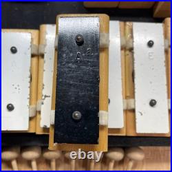 Vintage BF Kitching Resonator Bell Set Chromatic 20 Note with Case and Mallets