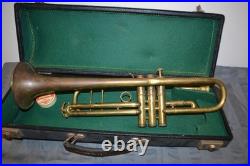 Vintage Barth Musikhaus Brass Trumpet in Case Stuttgart, Germany