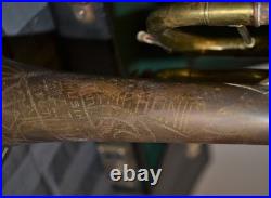 Vintage Barth Musikhaus Brass Trumpet in Case Stuttgart, Germany