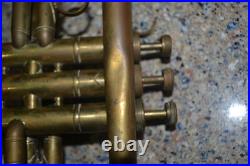 Vintage Barth Musikhaus Brass Trumpet in Case Stuttgart, Germany