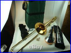 Vintage Benge 165F Trigger F Attachment Trombone /W Case and Accessories
