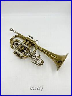 Vintage Besson 2-20 Trumpet Brass Musical Instrument Made In England Pearl