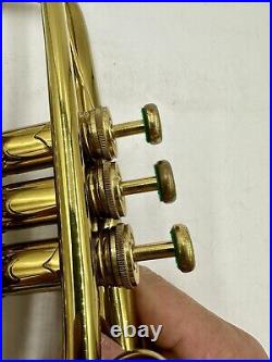 Vintage Besson 2-20 Trumpet Brass Musical Instrument Made In England Pearl