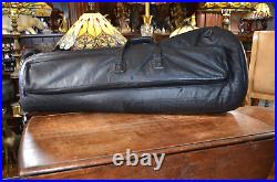 Vintage Black Leather SBR HK51 EDC AR-15 Discrete Carry / Trombone Gig Bag 38