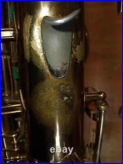 Vintage Buescher Aristocrat Big B True Tone Tenor Sax Saxophone 299759 1942