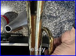 Vintage Bundy Trumpet by Selmer Co Designed by Vincent Bach mouthpiece