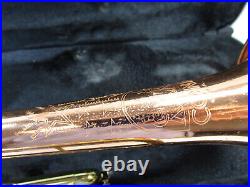 Vintage Conn Brass and copper 2 tone Trumpet Shooting stars
