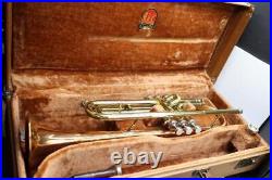 Vintage Conn Director Copper Bell Trumpet and Case