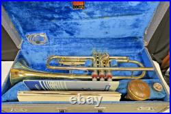Vintage Conn Director Trumpet withMouthpiece, Mute and Case Shooting Stars