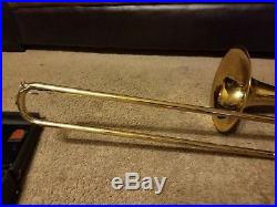 Vintage Conn Elkhart 71H Rotor Bass Trombone Original Case & Mouthpiece